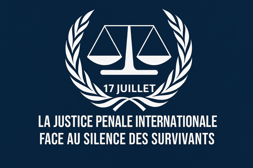 Article : 17 juillet: La justice pénale internationale face au silence des survivants